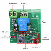 10~80V 30A Interrupteur Sans Fil 1 Voie CC Sortie Récepteur 5 km (Modèle: 0020112)