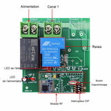230V 6900 Watt Interrupteur Sans Fil 1 Canal CA Sortie Récepteur 5 km (Modèle: 0020134)