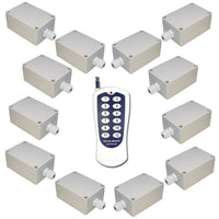 Kit Interrupteur Sans Fil avec Un Télécommande et 12 Récepteurs de Sortie CA 220V (Modèle: 0020459)