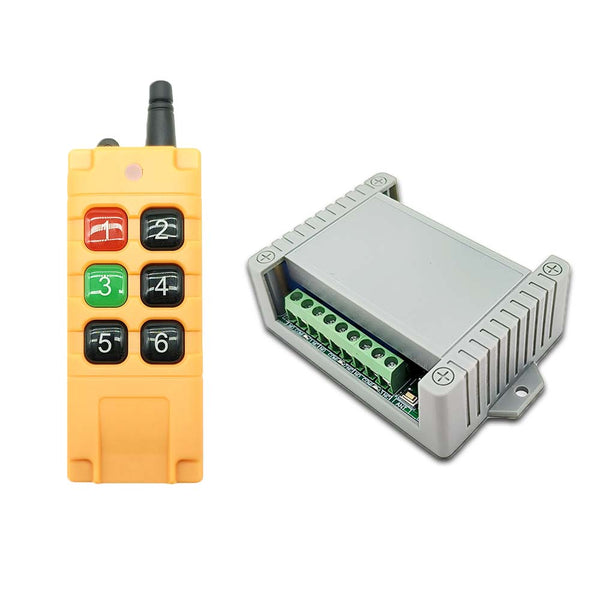 6 Voies 9V 12V 24V Kit Interrupteur Télécommande Sans Fil (Modèle: 0020070)