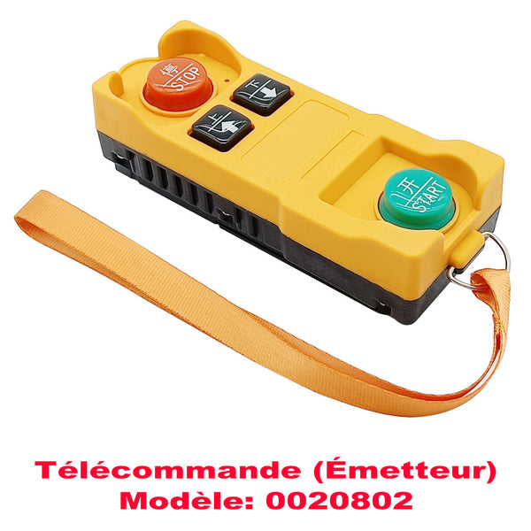 Kit Interrupteur Télécommande Sans Fil Pour Treuil Électrique 220V