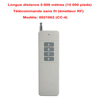 5 Km Kit Interrupteur Télécommande Sans Fil 4 Voies 30A Sorties CC (Modèle: 0020671)