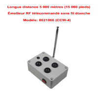 5 Km Kit Interrupteur Télécommande Sans Fil 4 Voies 30A Sorties CC (Modèle: 0020671)