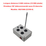 5 Km Kit Interrupteur Télécommande Sans Fil 4 Voies 30A Sorties CC (Modèle: 0020671)