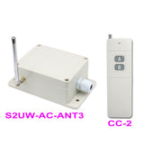 Kit interrupteur relais télécommande sans fil 230V 2 voies 10A 5km