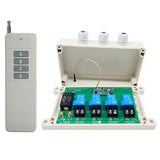 4 Voies 30A interrupteur sans fil sortie 230V avec télécommande 5km