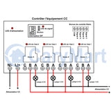 4 Canaux CC Sortie Relais 30A Interrupteur Sans Fil ou Récepteur Radio (Modèle: 0020108)