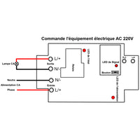 Longue Distance 2 Km 1 Canal 220V 30A Kit Interrupteur Télécommande Sans Fil (Modèle: 0020059)