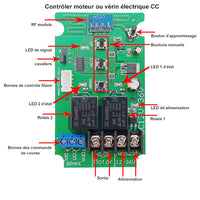 1 Canal 12V 24V 10A Interrupteur Sans Fil Pour Moteur Électrique CC (Modèle: 0020323)