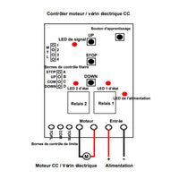 Interrupteur sans fil avec Télécommande pour Moteur Électrique 12V 24V (Modèle: 0020317)