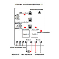 1 Canal 12V 24V 10A Interrupteur Sans Fil Pour Moteur Électrique CC (Modèle: 0020323)