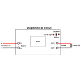 1 Canal CC 8V~15V 30A Interrupteur Sans Fil ou Récepteur Radio (Modèle: 0020008)
