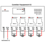 4 Voies CC 12V 24V Entrée Sortie 30A Étanche Interrupteur Sans Fil (Modèle: 0020474)
