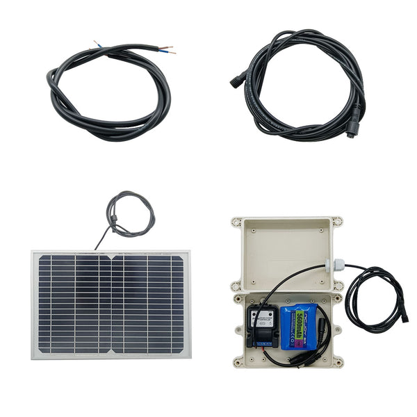 Kit Photovoltaique 12V avec Panneau Solaire,Chargeur Solaire