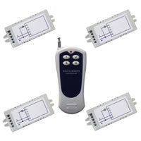 4 Interrupteurs Sans Fil avec 1 Canal CA 220V Entrée Sortie, et 1 émetteur(Télécommande) avec 4 boutons