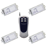 4 Interrupteurs Sans Fil avec 1 Canal CA 220V Entrée Sortie, et 1 émetteur(Télécommande) avec 4 boutons