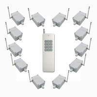 12 Interrupteur Sans Fil CA220V 30A et une Télécommande avec 12 Boutons (Modèle: 0020366)