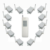 12 Interrupteur Sans Fil CA220V 30A et une Télécommande avec 12 Boutons (Modèle: 0020366)