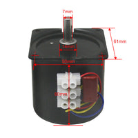 Moteur Synchrone à Aimant Permanent Électrique Monophasé 220V 14W (Modèle: 0042001)