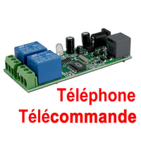 CC 12V Mini Module de Commande Par Téléphone Sortie Relais 2 Canaux (Modèle: 0040007)