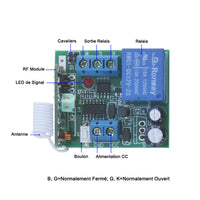 1 Voie CC Mini Petite Taille Kit Interrupteur Sans Fil avec Télécommande (Modèle: 0020611)