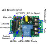 CA 220V 30A Kit Télécommande Sans Fil avec Un Émetteur et 12 Récepteurs (Modèle: 0020740)