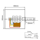 Moteur Synchrone à Aimant Permanent Électrique Monophasé 220V 28W (Modèle: 0042002)