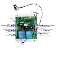 Télécommande Sans Fil Régulateur Vitesse du Moteur Électrique 12V 24V (Modèle: 0020151)