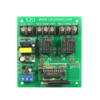 2000 Mètres 2 Canaux 220V Étanche Kit Interrupteur Sans Fil avec Télécommande (Modèle: 0020471)
