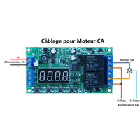 Module Relais Retard Boucle Infinie pour Contrôle Moteur 220V (Modèle: 0040001)