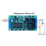 Module Relais Retard Boucle Infinie pour Contrôle Moteur 220V (Modèle: 0040001)