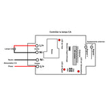 CA 220V 30A Kit Télécommande Sans Fil avec Un Émetteur et 12 Récepteurs (Modèle: 0020740)
