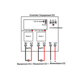 2 Canaux Étanche CC 10A Kit Interrupteur Télécommande Sans Fil (Modèle: 0020426)