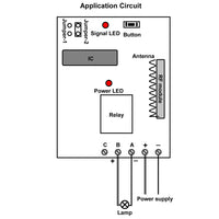 6 CC 12V Interrupteur Sans Fil et 1 Télécommande Radio avec 6 Boutons (Modèle: 0020493)