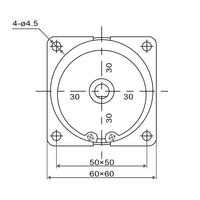 Moteur Synchrone à Aimant Permanent Électrique Monophasé 220V 28W (Modèle: 0042002)