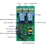 2 Canaux 6 KW 220V Kit Interrupteur Sans Fil Avec Télécommande (Modèle: 0020532)