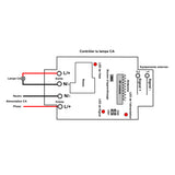 30A Kit Interrupteur Sans Fil avec Télécommande et 6 Récepteurs de Sortie 220V (Modèle: 0020739)