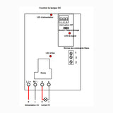 1 Canal CC 30A Interrupteur Télécommande Sans Fil Pour Lampe Extérieur (Modèle: 0020114)