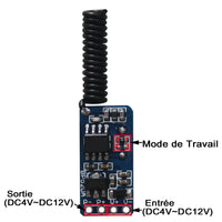 1 Canal CC 4V~12V 10W Mini Kit Interrupteur Télécommande Sans Fil pour Éclairage LED (Modèle: 0020641)
