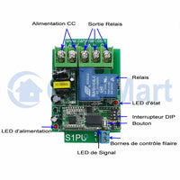 Longue Distance 5 Km 220V 1 Canal 30A Sortie Relais Interrupteur Sans Fil (Modèle: 0020091)