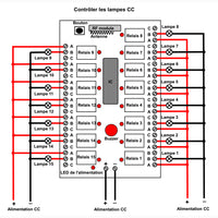 15 Canaux 12V 24V Longue Distance Kit Interrupteur Sans Fil avec Télécommande (Modèle: 0020038)