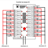 15 Canaux 12V 24V Longue Distance Kit Interrupteur Sans Fil avec Télécommande (Modèle: 0020038)