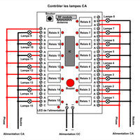 15 Canaux 12V 24V Longue Distance Kit Interrupteur Sans Fil avec Télécommande (Modèle: 0020038)