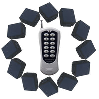 12 CC Mini Petite Taille Interrupteurs Sans Fil avec 1 Télécommande (Modèle: 0020630)