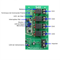 4 Canaux Longue Distance 5km Télécommande Sans Fil Lampe avec CC 10A Interrupteur (Modèle: 0020224)