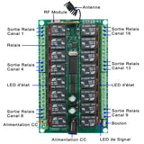 16 Canaux 12V 24V Interrupteur Sans Fil