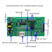 1 Canal 220V 10A Retard Interrupteur Sans Fil Avec Télécommande Radio (Modèle: 0020258)