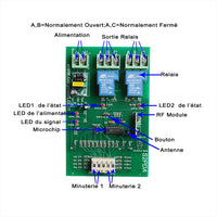 2 Voies 220V 30A Retard Interrupteur Télécommande Sans Fil