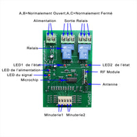 2 Voies 9V 12V 24V 30A Retard Interrupteur Télécommande Sans Fil