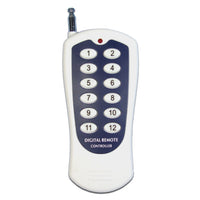 12 CC 12V Interrupteur Sans Fil et 1 Télécommande Radio avec 12 Boutons (Modèle: 0020494)